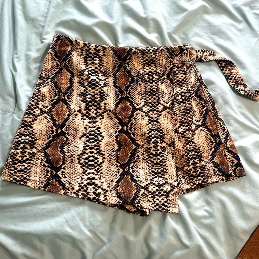 Snakeskin Skort